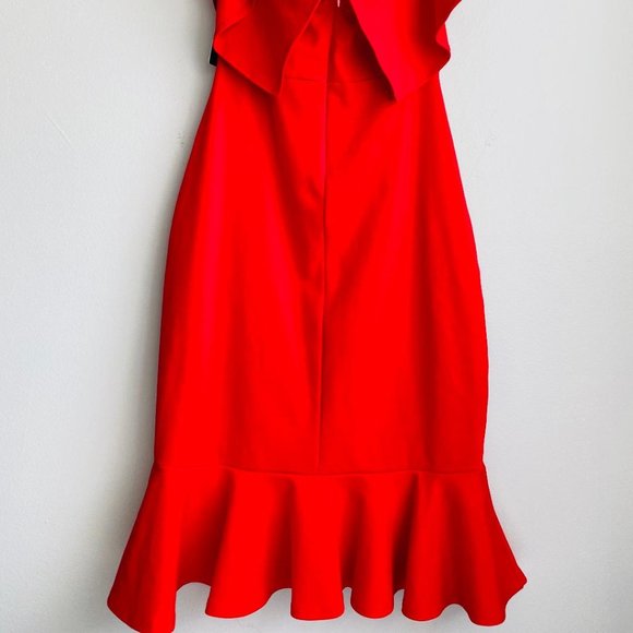 LULU'S MIDI DRESS RED - Picture 3 of 3